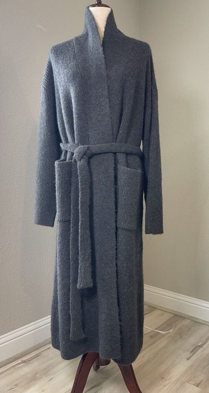 Modern Citizen NEW womens maxi wool alpaca sweater jacket M warm quiet luxury